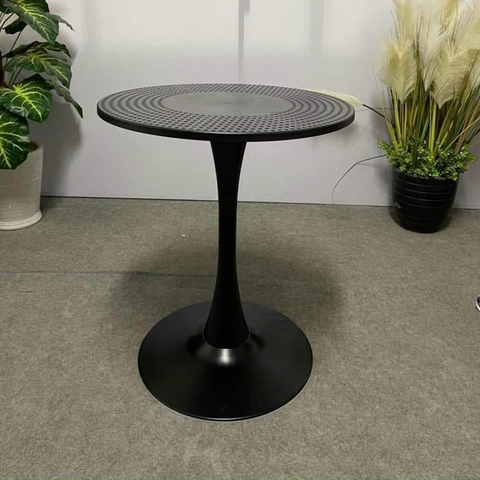 Bàn tròn TULIP mặt nhựa lỗ đường kính 60cm Bàn tròn TULIP mặt nhựa lỗ đường kính 60cm