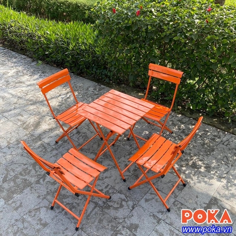 Bàn ghế Fansipan Patio sắt mini 45x45cm Bàn ghế Fansipan Patio sắt mini 45x45cm