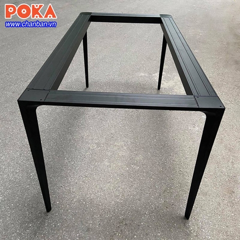 Chân bàn ăn ống đa giác hợp kim nhôm cao cấp Chân bàn ăn ống đa giác hợp kim nhôm cao cấp