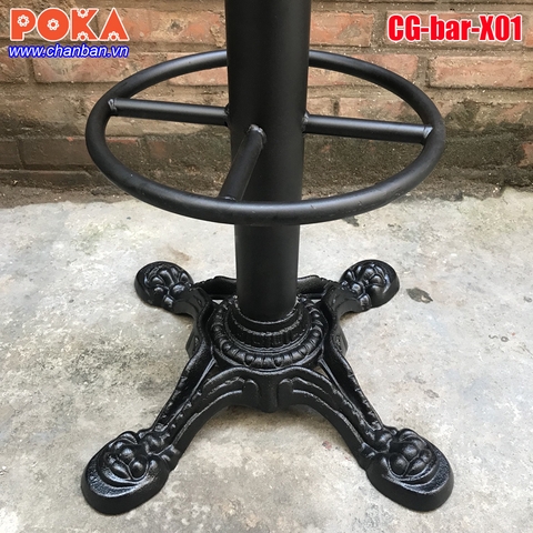 Chân bàn bar gang đúc CG-bar-X01 Chân bàn bar gang đúc CG-bar-X01