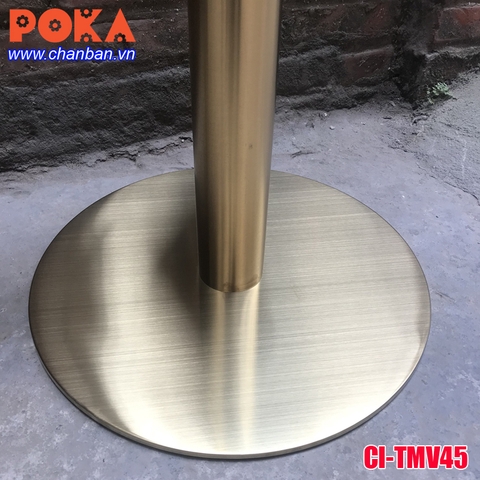 Chân bàn inox tròn mạ vàng CI-TMV45 Chân bàn inox tròn mạ vàng CI-TMV45