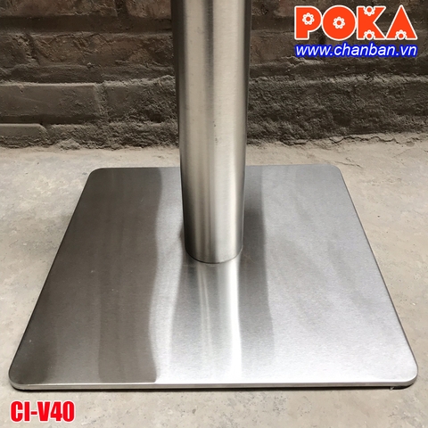 Chân bàn inox vuông CI-V40 Chân bàn inox vuông CI-V40