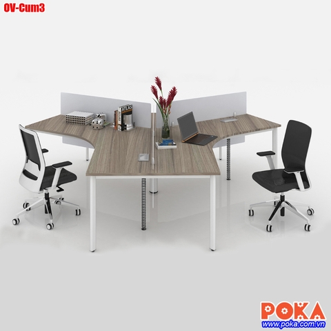 Chân bàn Ống Oval Cụm 3 120 độ 2050x2230mm Chân bàn Ống Oval Cụm 3 120 độ 2050x2230mm
