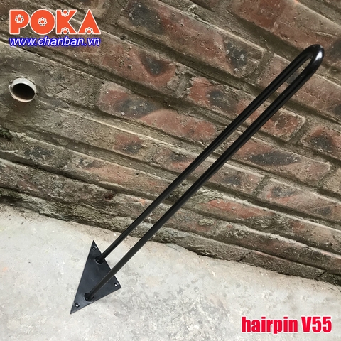 Chân bàn sắt hairpin V55