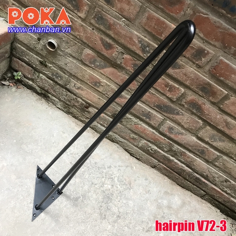 Chân bàn sắt hairpin V72-3