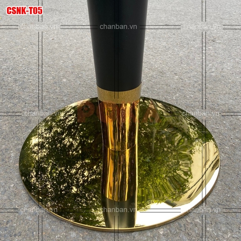 Chân bàn thép tròn mạ vàng CSNK-T05 Chân bàn thép tròn mạ vàng CSNK-T05