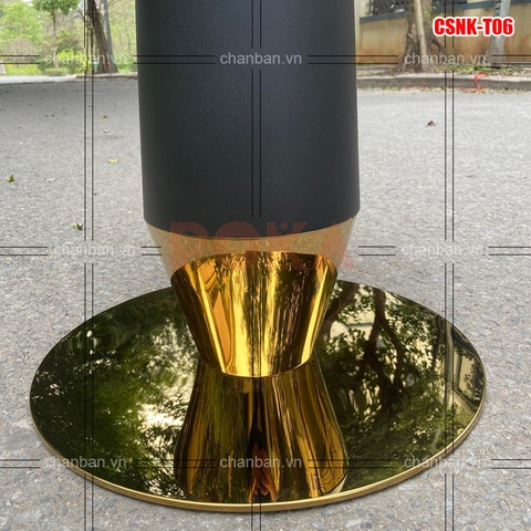 Chân bàn thép tròn mạ vàng CSNK-T06 Chân bàn thép tròn mạ vàng CSNK-T06