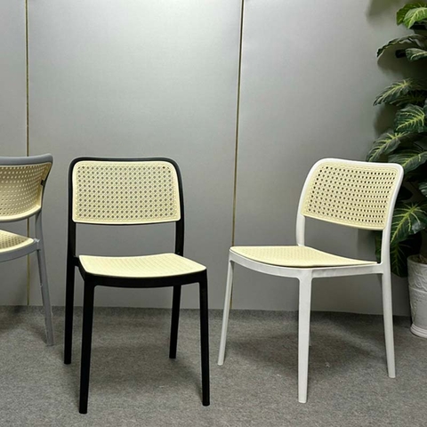 Ghế Cafe Nhà Hàng HOLLY Nhựa Giả Mây Không Tay Ghế Cafe Nhà Hàng HOLLY Nhựa Giả Mây Không Tay
