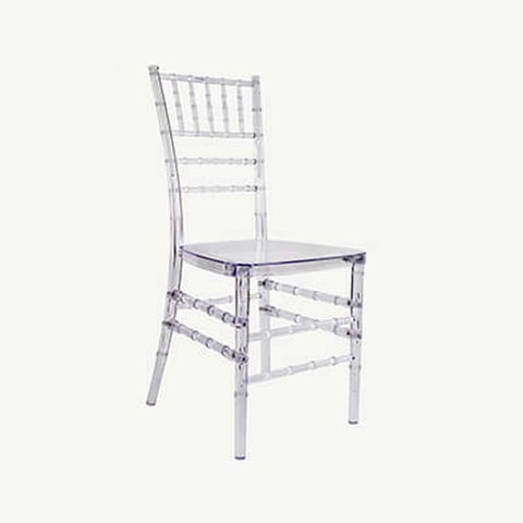 Ghế chiavari tiffany nhựa đúc trong suốt