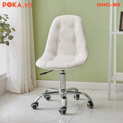 Ghế da cúc xoay bánh xe GHC-BX