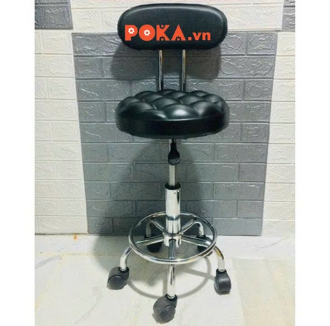 Ghế đôn xoay múi có bánh xe lưng tựa DONMUIBANHXE-TUA