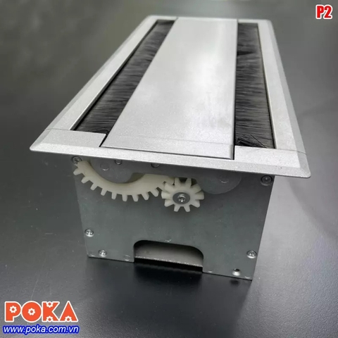 Hộp điện nhôm âm bàn lật 2 bên P2 Hộp điện nhôm âm bàn lật 2 bên P2