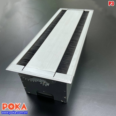 Hộp điện nhôm âm bàn lật 2 bên P3 Hộp điện nhôm âm bàn lật 2 bên P3