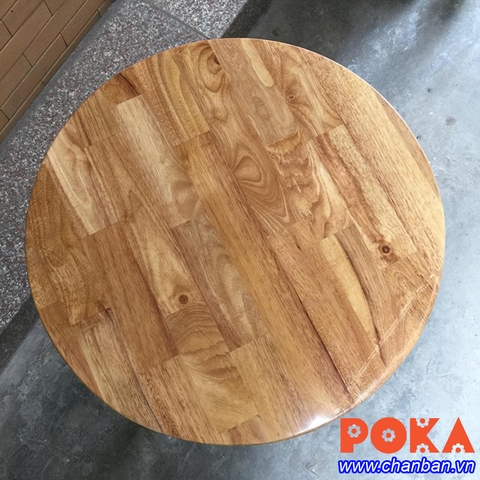 Mặt bàn gỗ cao su tròn 60cm