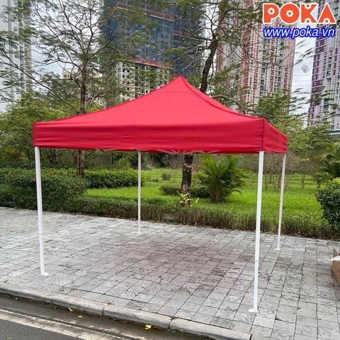 Nhà bạt di động 3x3m màu màu đỏ Nhà bạt di động 3x3m màu màu đỏ