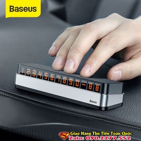 Bảng số dạ quang Baseus Moonlight Box Series Temporary Parking Number Plate dùng cho xe hơi