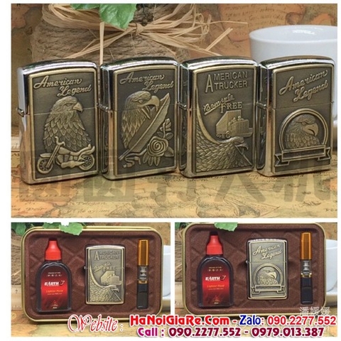 Bật Lửa Zippo Độc Lạ Giá Rẻ Đại Bàng Kèm Tẩu Hút