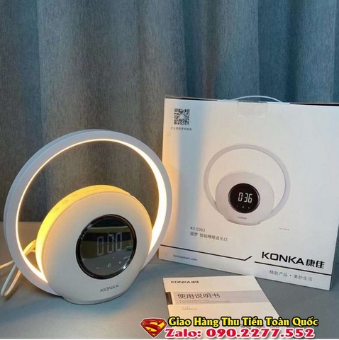 Đèn ngủ thông minh ,kiêm loa Bluetooth & đồng hồ KONKA S903 kết nối App