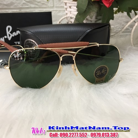 Kính Rayban Cổ Điển Cầu Da Cao Cấp