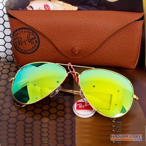 Kính Rayban Tráng Gương Xanh Lá