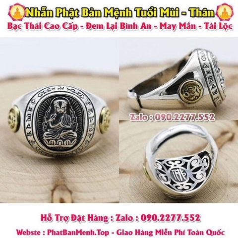 Nhẫn Phong Thủy Tuổi  Ất Mùi 1955, 2015 ( Feng Shui Rings ) Tăng Tài Lộc Tránh Xui