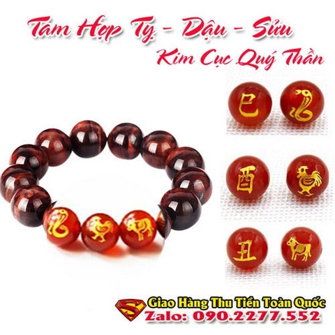 Vòng Tay Phong Thủy Hợp Tuổi Tân Tỵ 2001 ( Mệnh Bạch Lạp Kim )