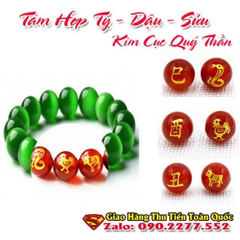 Vòng Tay Phong Thủy Hợp Tuổi Tân Tỵ 2001 ( Mệnh Bạch Lạp Kim )