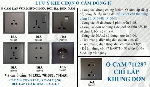 Hướng dẫn sử dụng, lắp đặt và thống kê công tắc ổ cắm vuông Simon i7