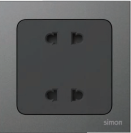 Module ổ cắm đôi 2 chấu SIMON Series  S20 821072