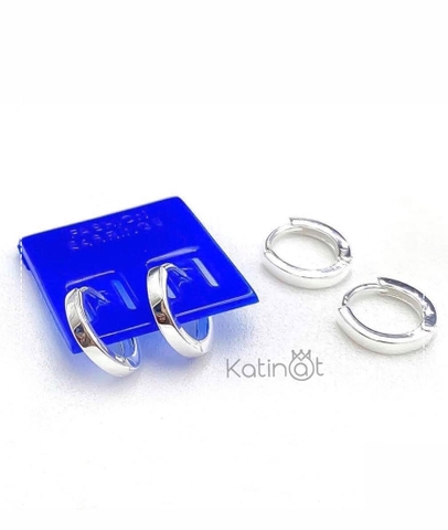 Bông tai bạc kiểu trơn