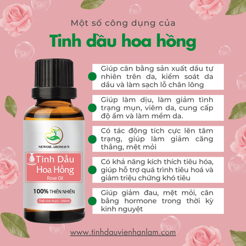 Tinh dầu Hoa Hồng nguyên chất Newoil Aromavn