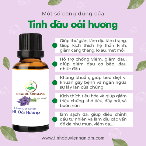 Tinh dầu Oải Hương nguyên chất Newoil Aromavn