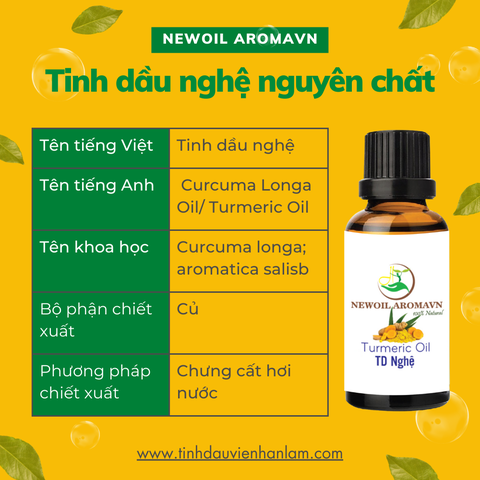 Tinh dầu Nghệ nguyên chất Newoil Aromavn