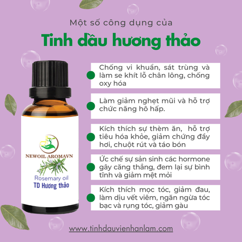 Tinh Dầu Hương Thảo nguyên chất Newoil Aromavn