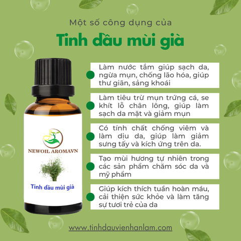 Tinh dầu Mùi Già (ngò rí) nguyên chất Newoil Aromavn