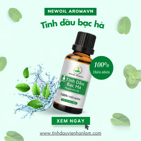 Tinh dầu bạc hà Việt Nam nguyên chất Newoil Aromavn - VN Peppermint Essential Oil