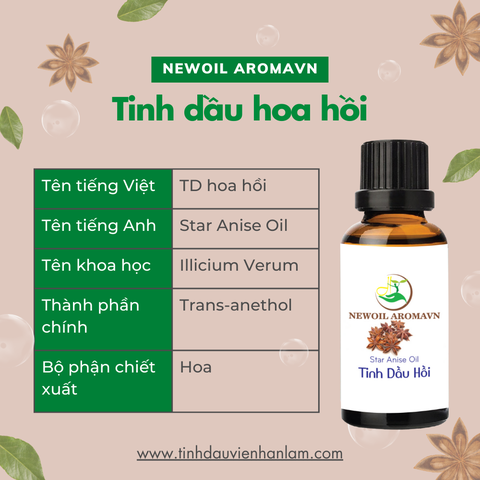 Tinh dầu Hồi nguyên chất Newoil Aromavn