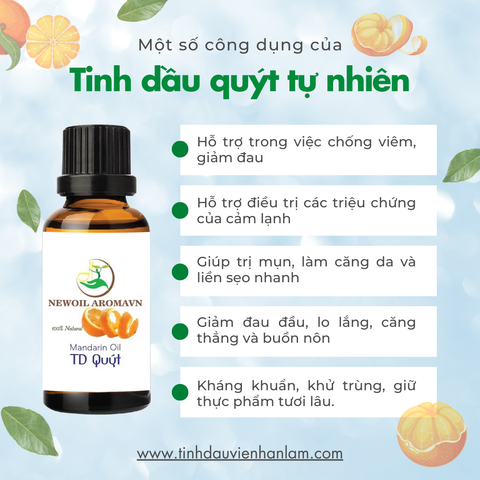 Tinh dầu quýt nguyên chất Newoil Aromavn