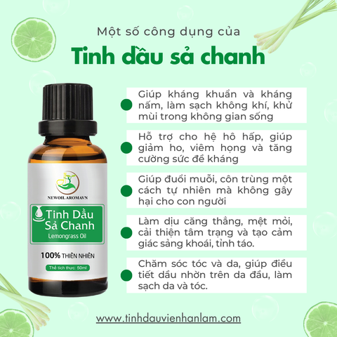 Tinh dầu Sả Chanh nguyên chất Newoil Aromavn