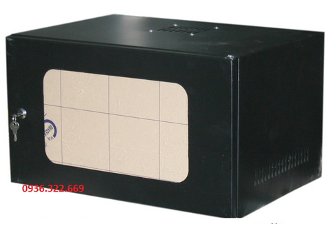 TL_TELECOM rack 6U D450 (treo tường) - Cánh cửa lưới màu đen giá 800.000đ + VAT