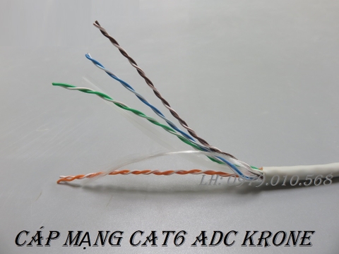 ADC KRONE (6499 1 030-01) Cáp mạng Cat6 UTP 4Pair 24AWG Grey