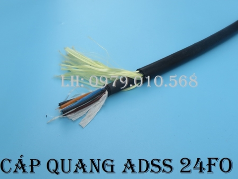 Cáp quang ADSS 24FO khoảng vượt 100, 200, 300, 500 VINACAP