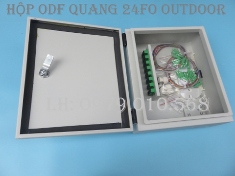 Hộp phối quang ODF treo ngoài trời 24 core, 24fo