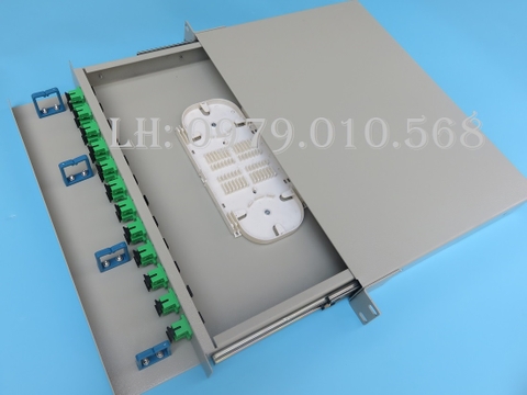 Hộp phối quang ODF khay trượt chuẩn rack 19