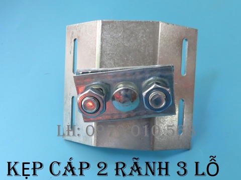 Kẹp cáp 2 rãnh 3 lỗ