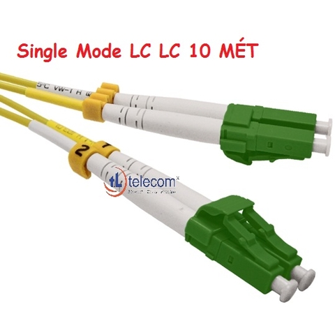 Dây nhảy quang SM Duplex LC/APC-LC/APC 4 đầu vuông nhỏ 10M