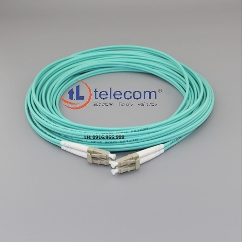 Dây nhảy quang LC LC Multimode OM3 TLTelecom Duplex 30 mét