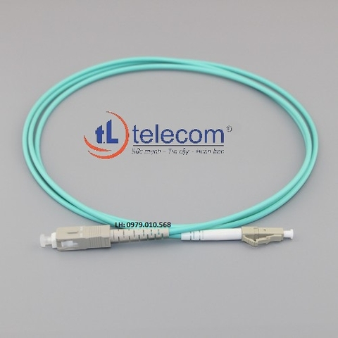 Dây nhảy quang LC - SC Multimode OM3 TLTelecom Simplex 3 mét