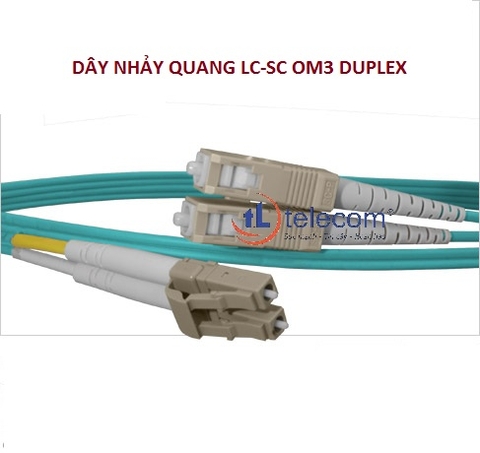 Dây nhảy quang LC to SC 50/125 OM3, 10 GIG Multimode Simplex, Duplex 5 mét (16.4 FT)