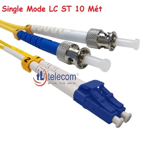 Dây nhảy quang SM Duplex ST/UPC-LC/UPC 2 đầu tròn lớn vát, 2 đầu vuông nhỏ 10M